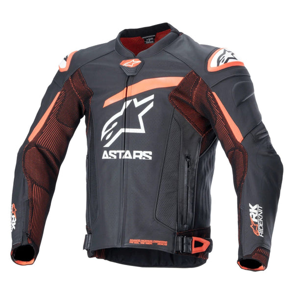 Alpinestars Men's Premium Black Leather Motorcycle Riding Jacket - Race-Ready Performance