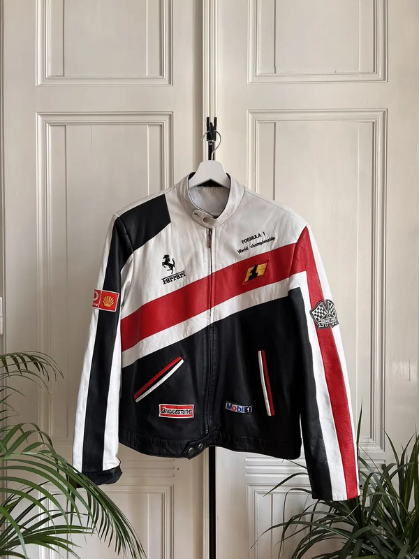 Ferrari Formula 1 World Championship Leather Racing Jacket